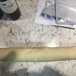 Rolled cinnamon roll log