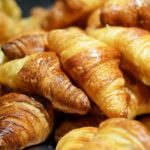 Golden brown and delicious croissants