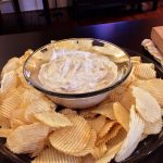 Onion dip and chips