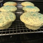 Still warm lemon poppy seed muffins